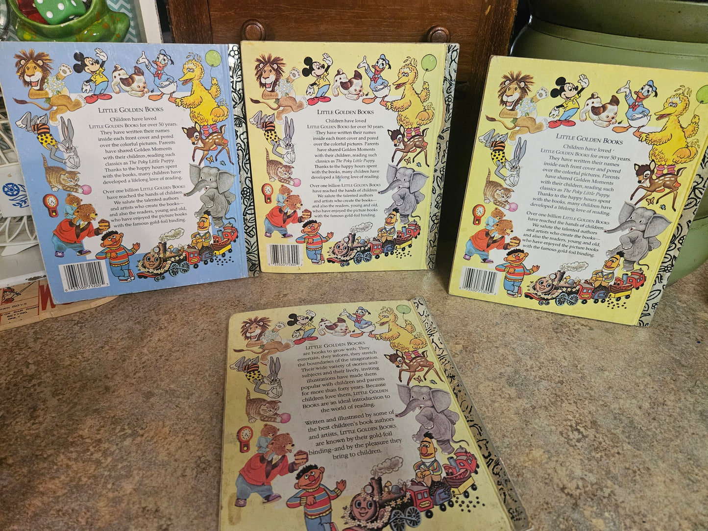 Vintage Little Golden Books – Set of 4 – Baby's Day Out, Animals' ABC, Mother Goose, Words