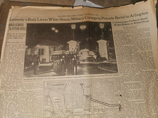 Original New York Times — November 24, 1963 — JFK Assassination Coverage