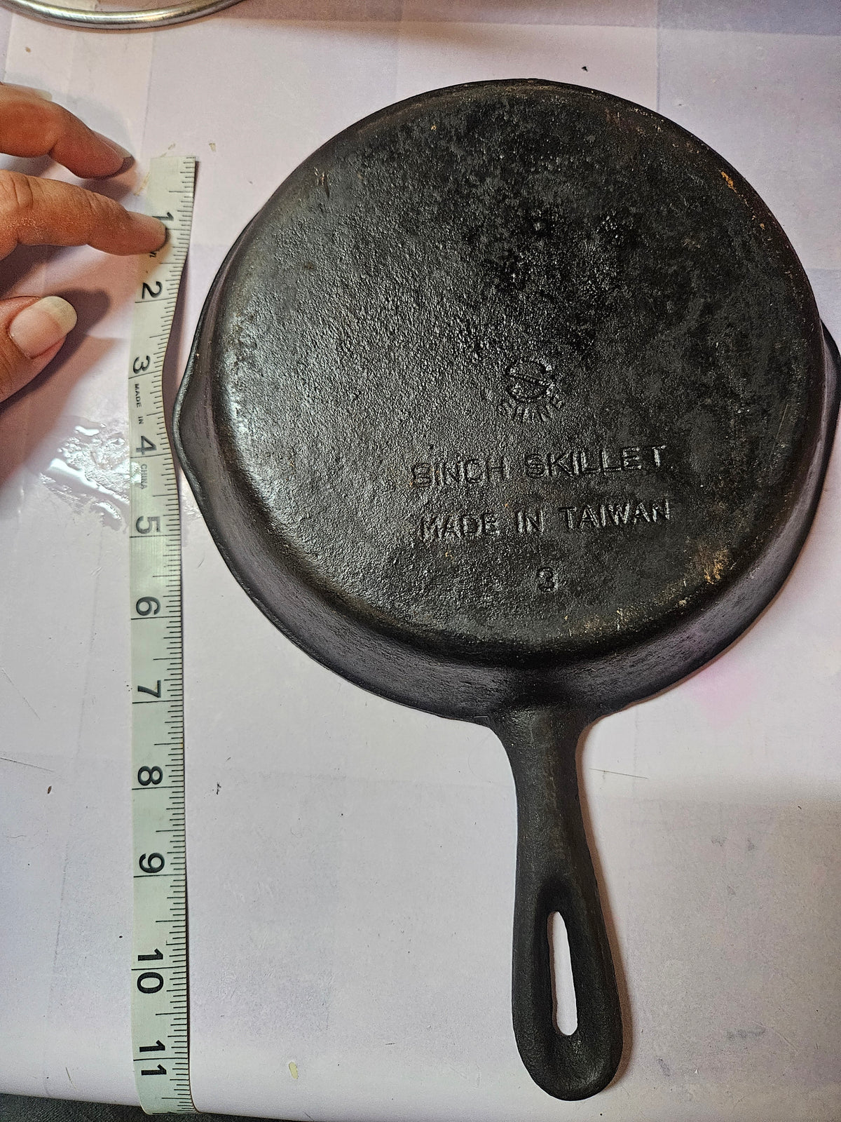 Pre-Owned Cast Iron Skillet, Made in Taiwan