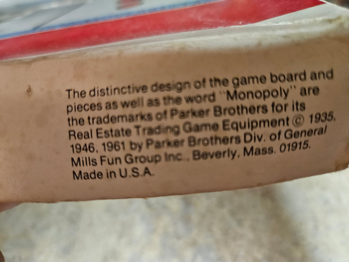 Vintage Monopoly Board Game – Parker Brothers 1961 Edition