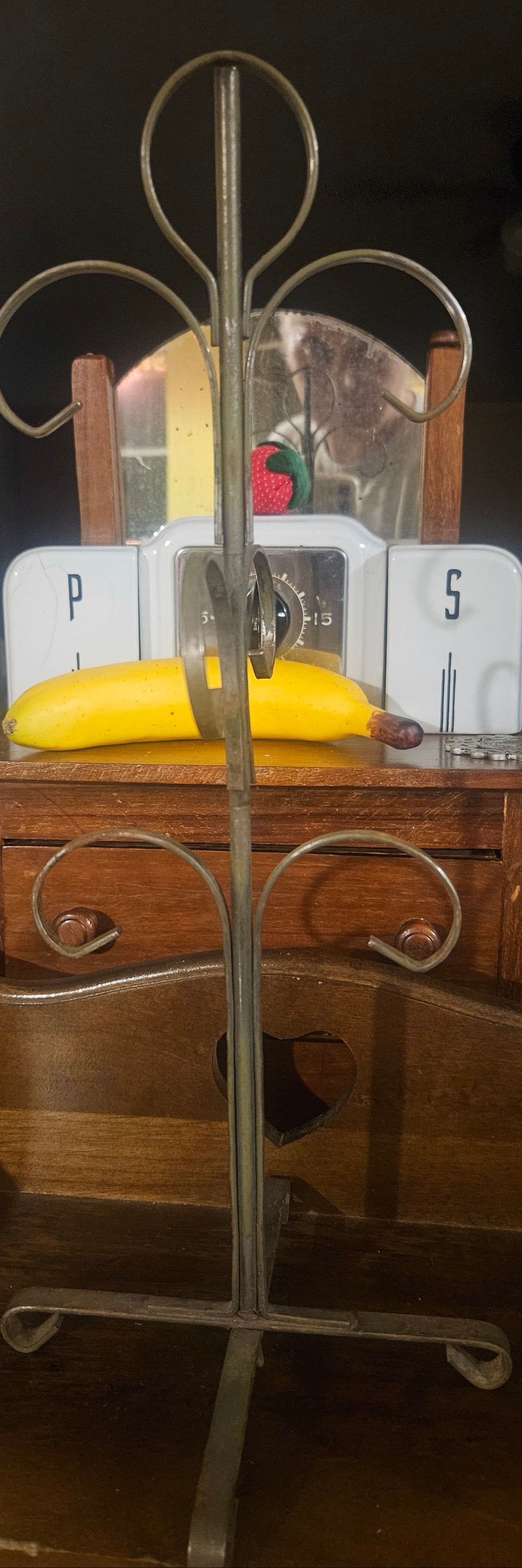Vintage Fire-King Kimberly Lava Mugs Set of 4 with Mug Tree Rack