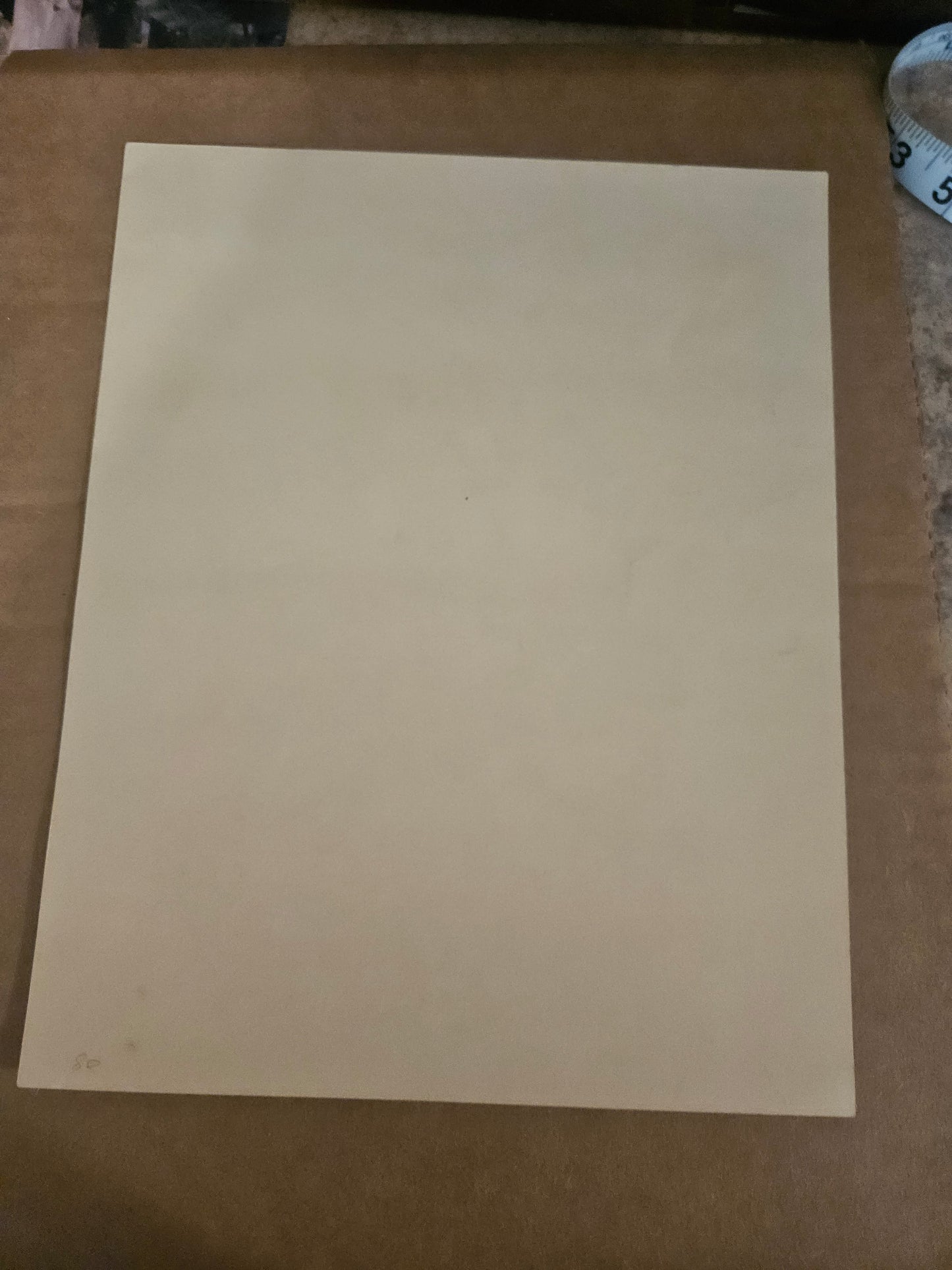 Back of Dorothy and Scarecrow first meeting photo print showing plain surface with light age yellowing