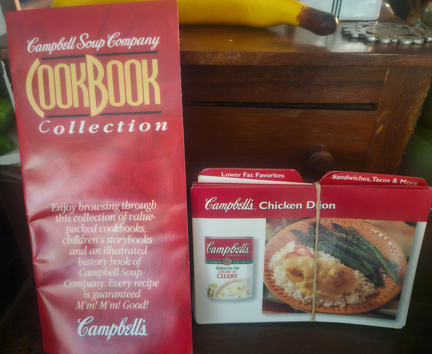 Vintage Campbell's Souper Recipes Tin Recipe Box with Cookbook Collection