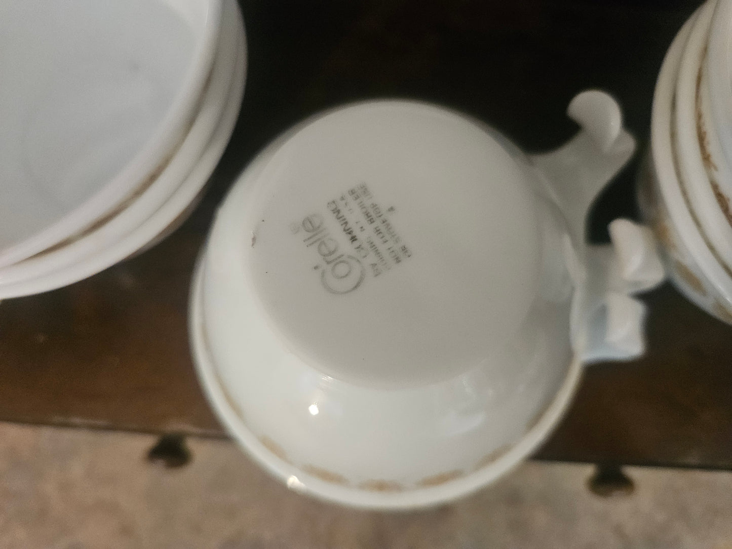 Corelle Butterfly Gold Coffee Cups — Set of 9