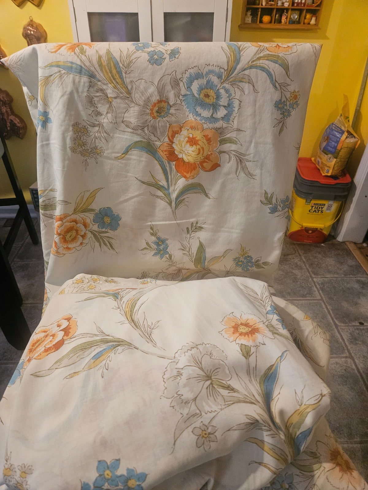 Vintage Floral Queen Sheet Set — 4-Piece