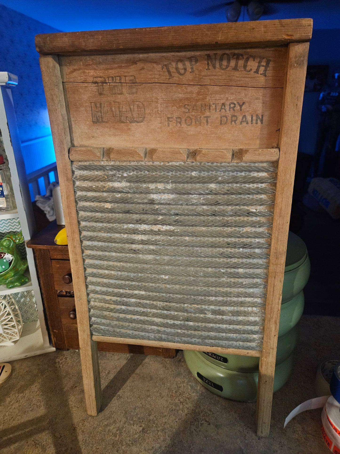 Antique Double-Sided Washboard – National Washboard Co. No. 725 & The Top Notch