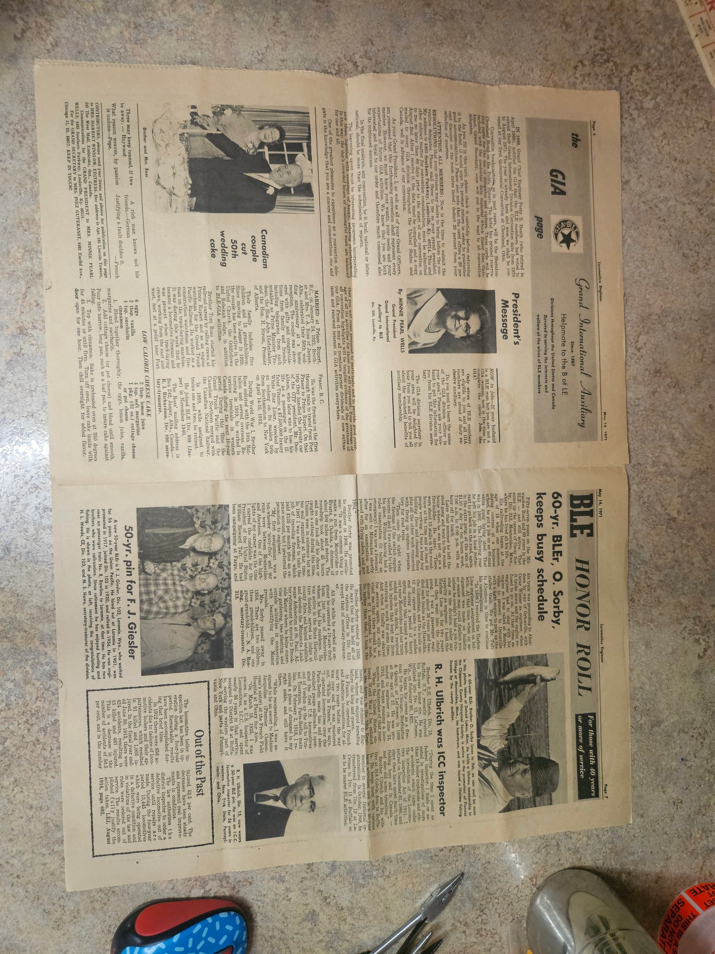 Vintage Locomotive Engineer Official Weekly Newspaper – May 14, 1971
