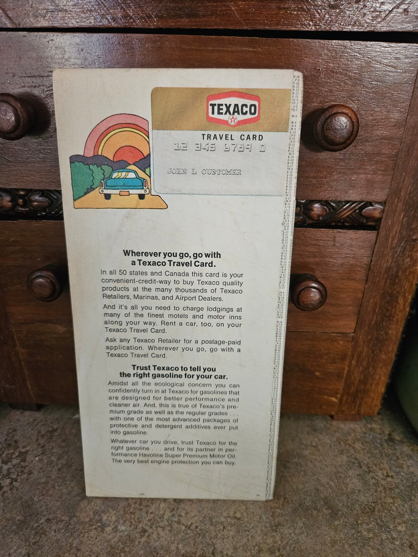 Vintage Texaco Houston Road Map – Psychedelic Pop Art Cover 1960s–70s Petroliana