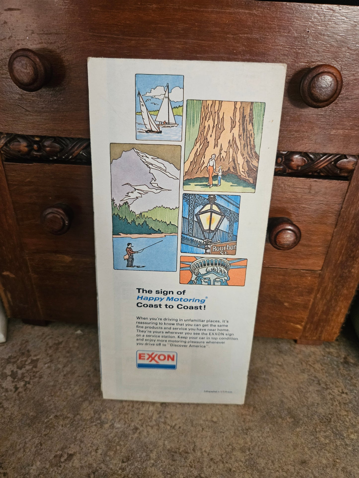 1973 Exxon Arkansas, Louisiana & Mississippi Road Map – Happy Motoring Tiger Cover