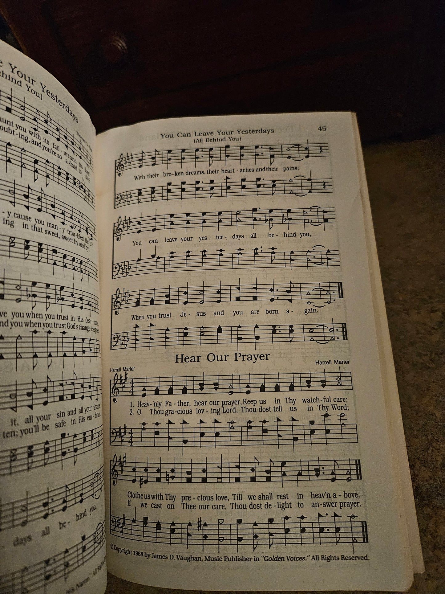 "In His Name" Vintage Gospel Songbook – 1968 James D. Vaughan Golden Voices Series