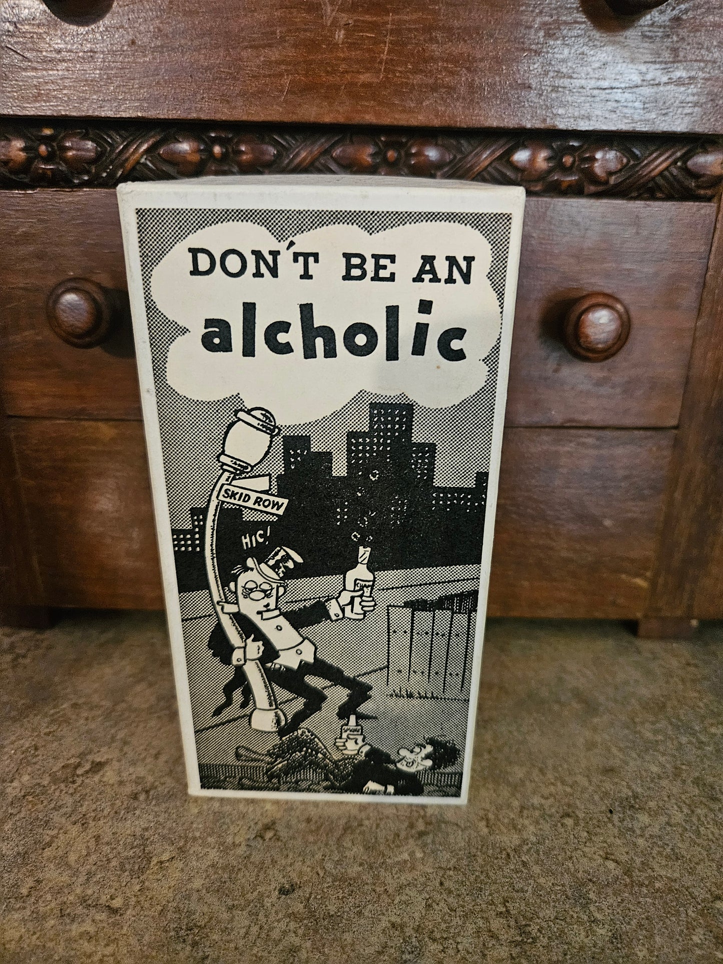 "Don't Be an Alcholic" Vintage Novelty Gag Box – Complete with Original Box