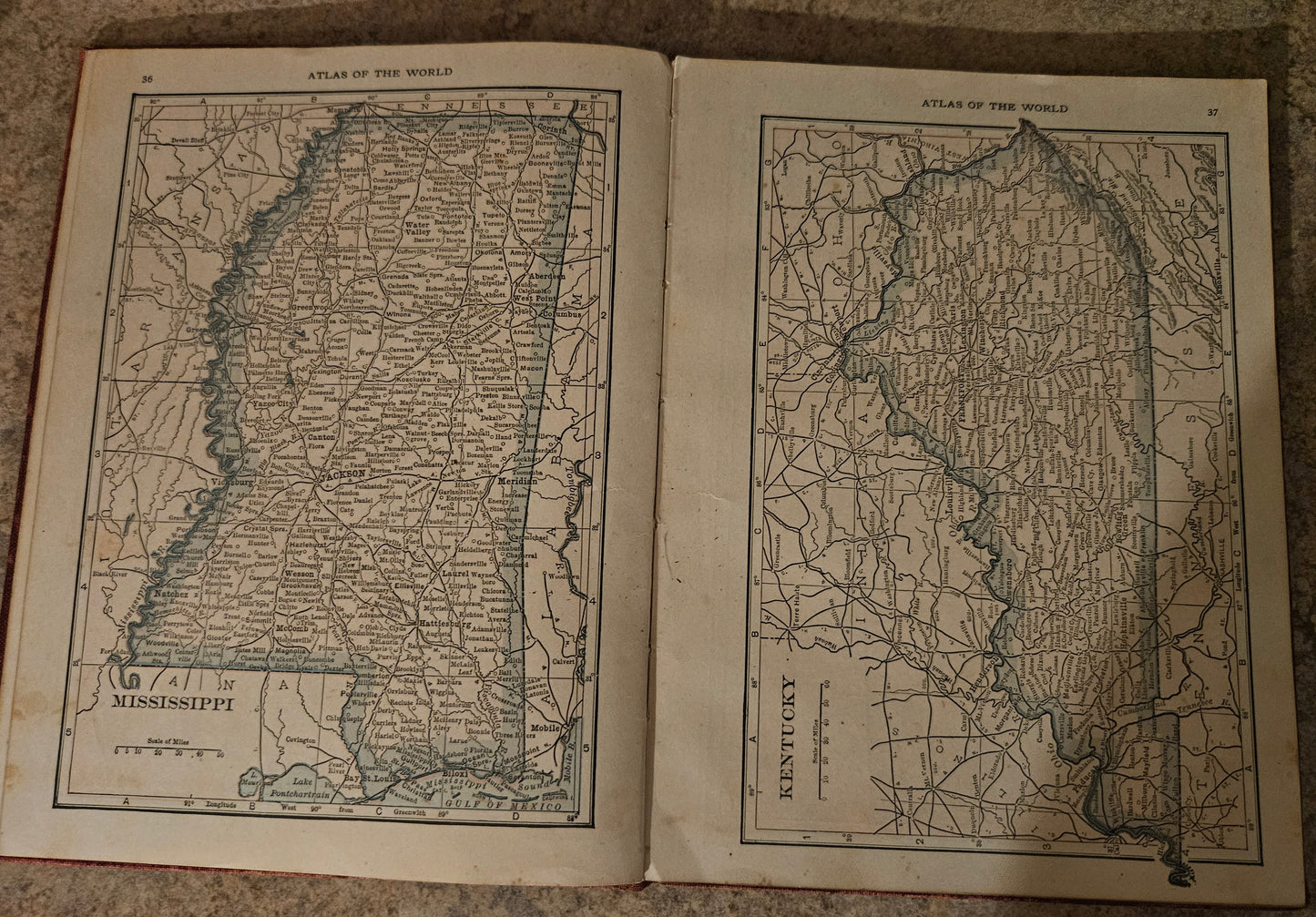 Hammond's Handy Atlas of the World with New Census — 1916 Antique Atlas with Provenance