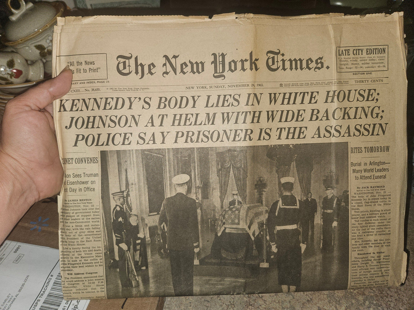 Original New York Times — November 24, 1963 — JFK Assassination Coverage