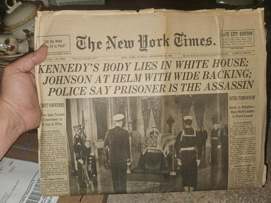 Original New York Times — November 24, 1963 — JFK Assassination Coverage
