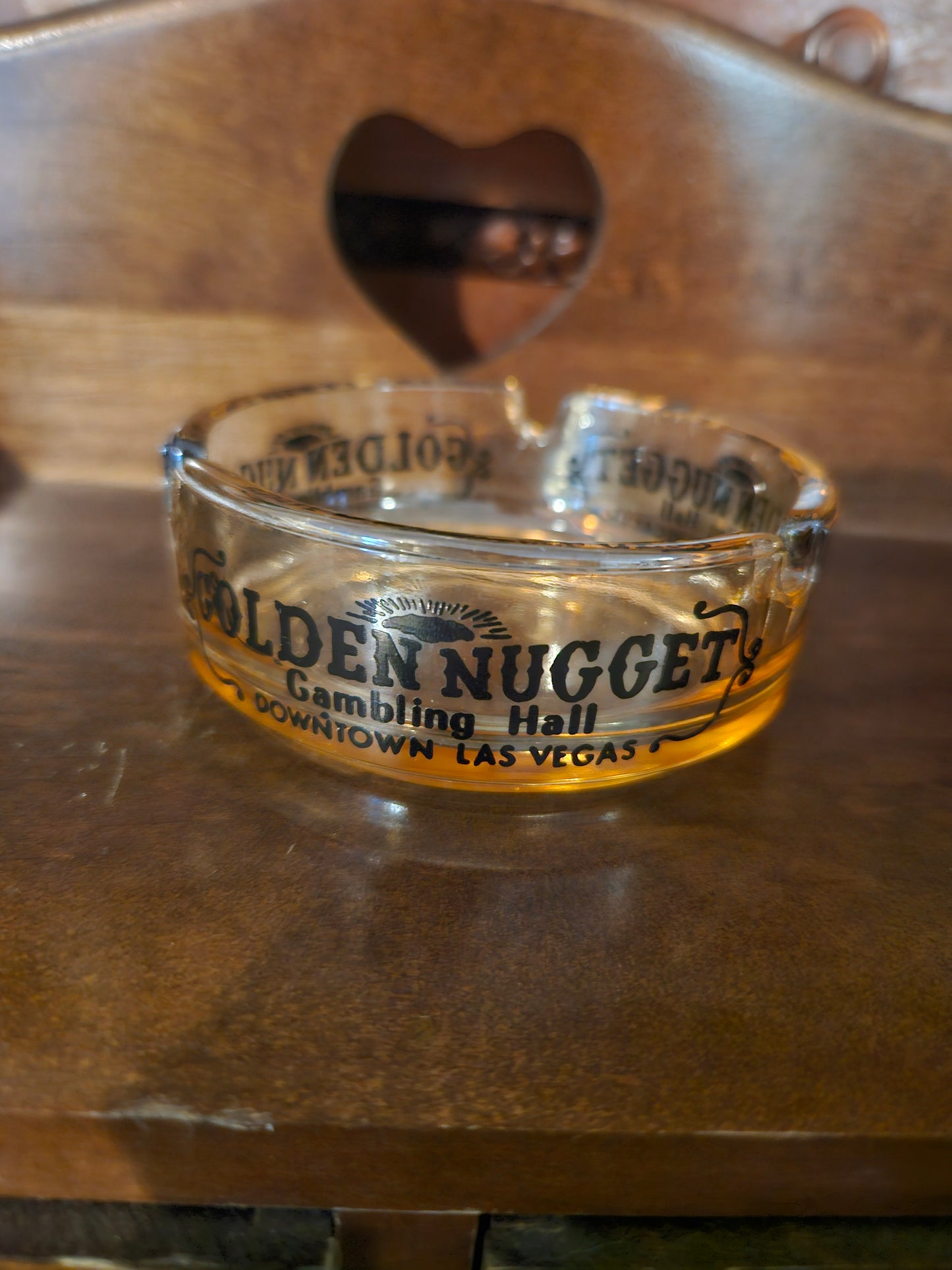 Golden Nugget Gambling Hall Glass Ashtray — Downtown Las Vegas