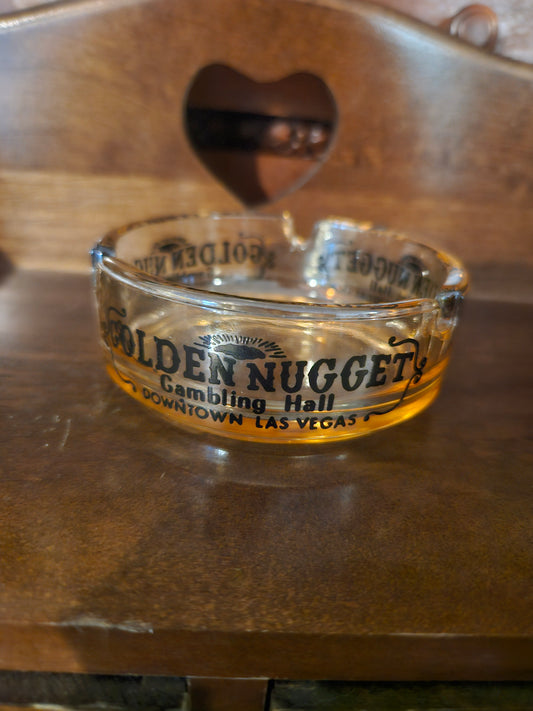 Golden Nugget Gambling Hall Glass Ashtray — Downtown Las Vegas