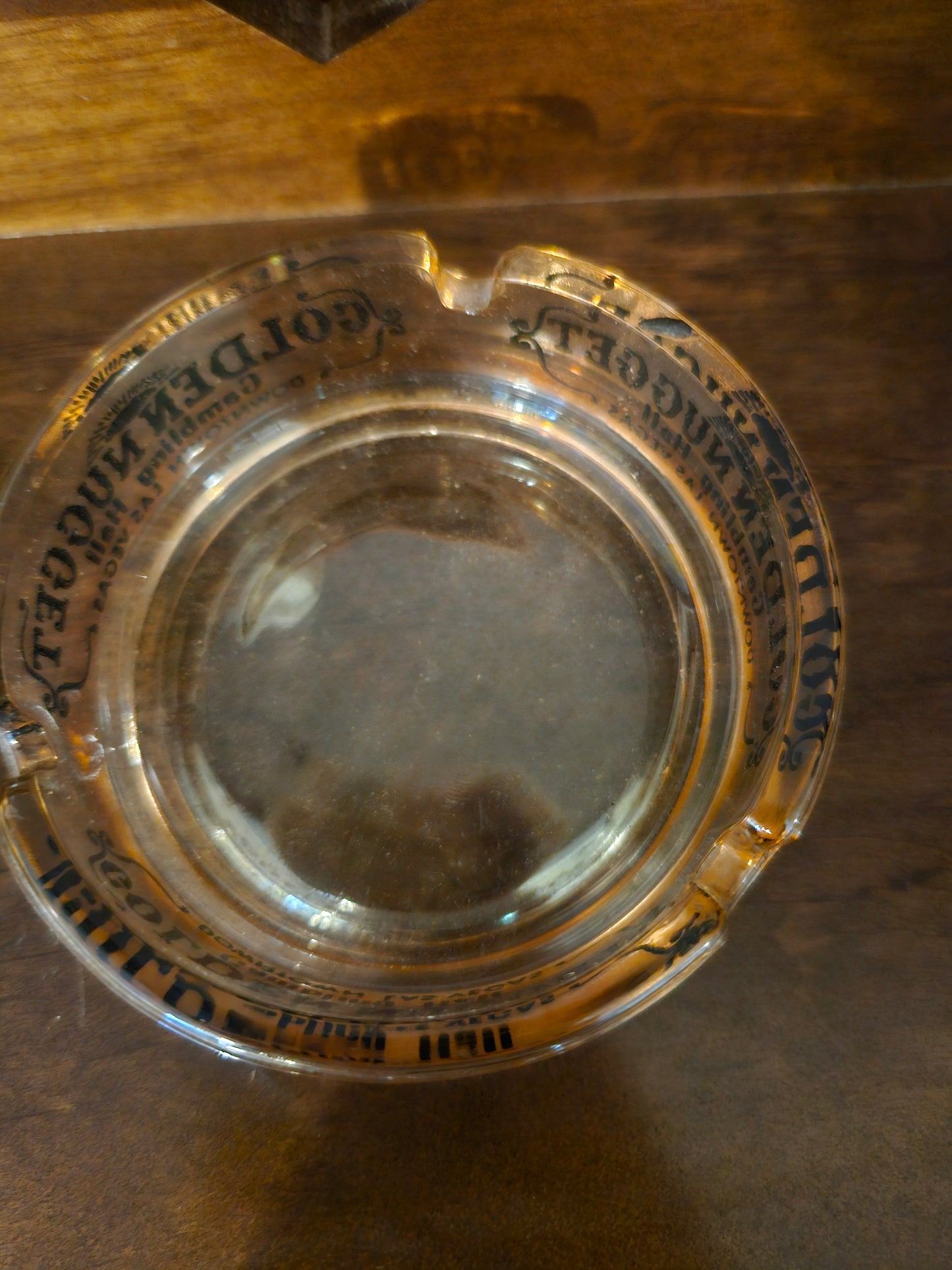 Golden Nugget Gambling Hall Glass Ashtray — Downtown Las Vegas