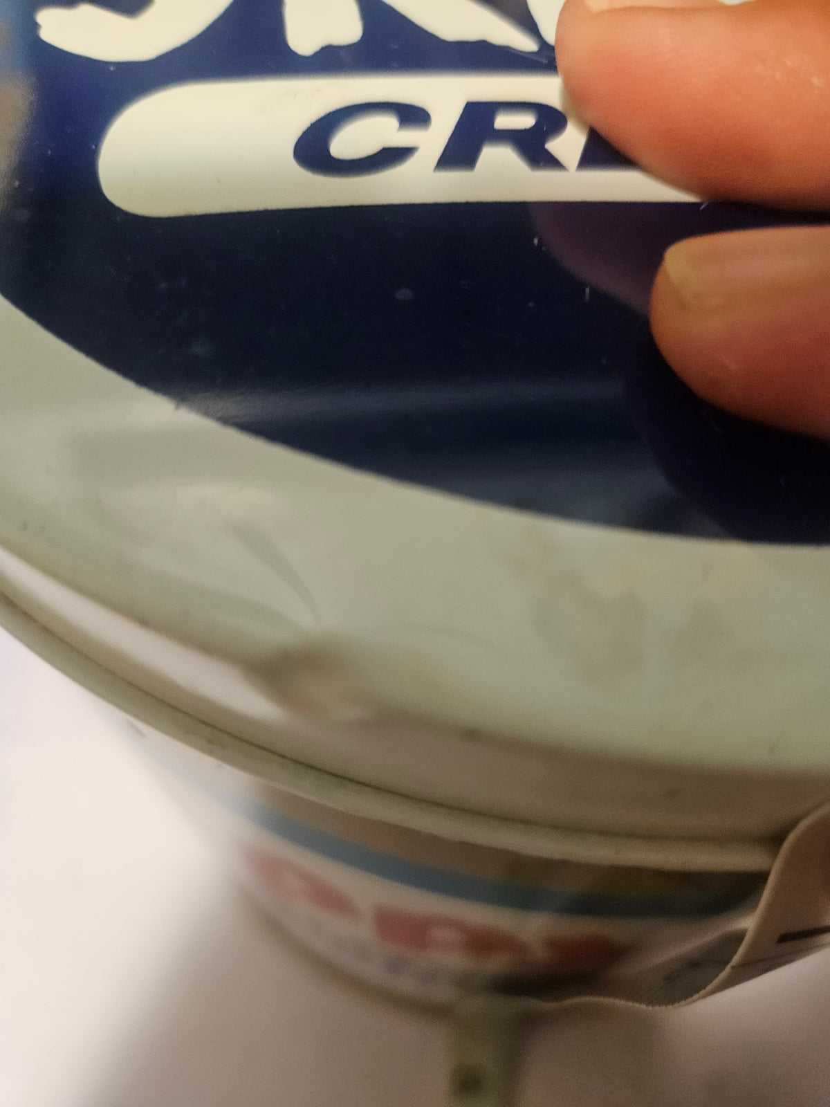 Vintage Skippy Creamy Peanut Butter Tin with Bail Handle — Mid-Century Kitchen Collectible