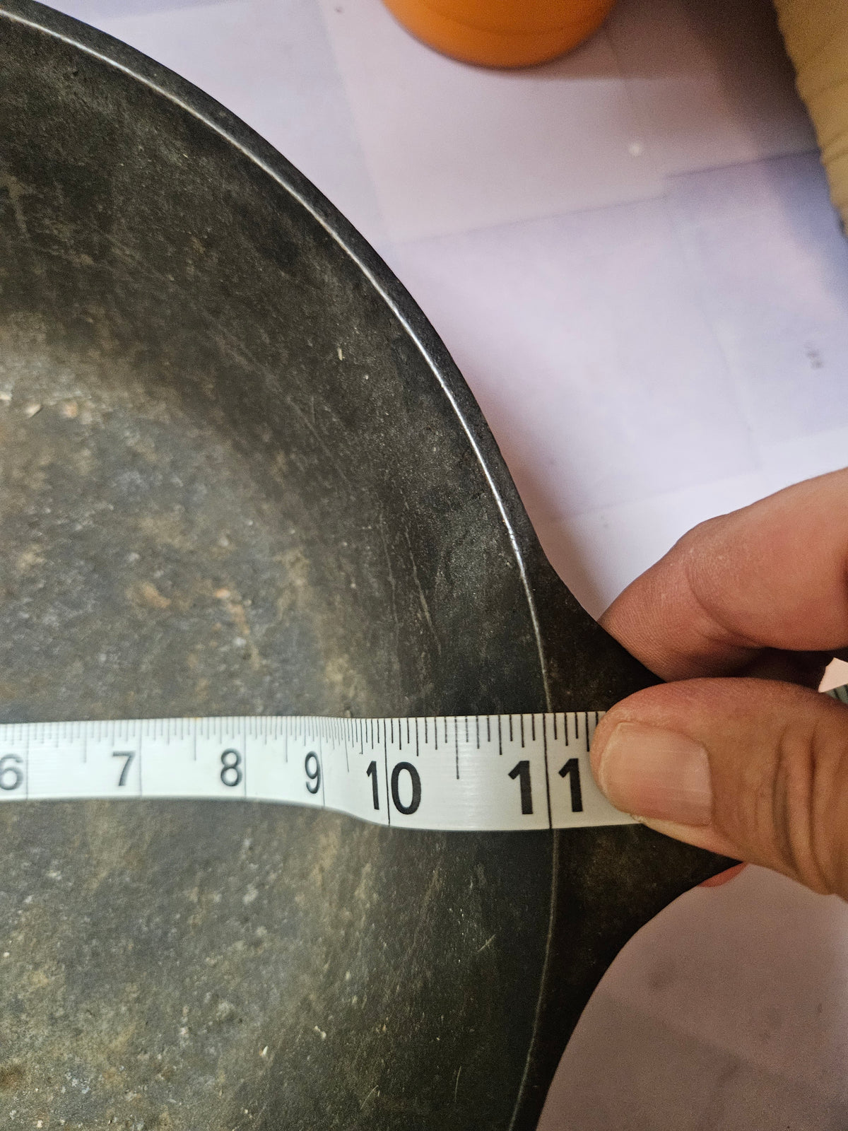 Pre-Owned Cast Iron Skillet with Pour Spouts