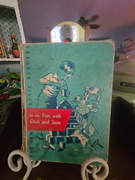 Vintage Fun with Dick and Jane 1946 First Edition Reader – Scott Foresman
