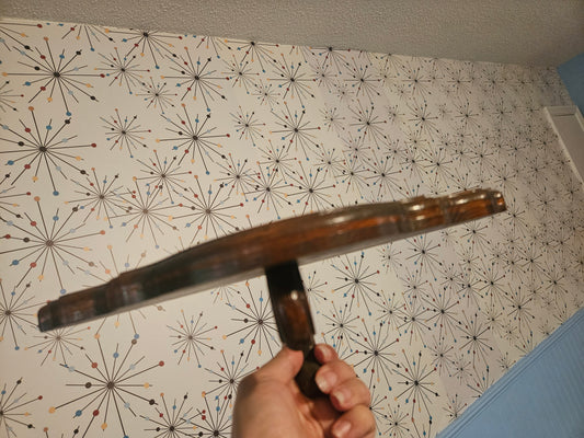 Vintage Wooden T-Shape Wall Shelf – 13" x 5.5"
