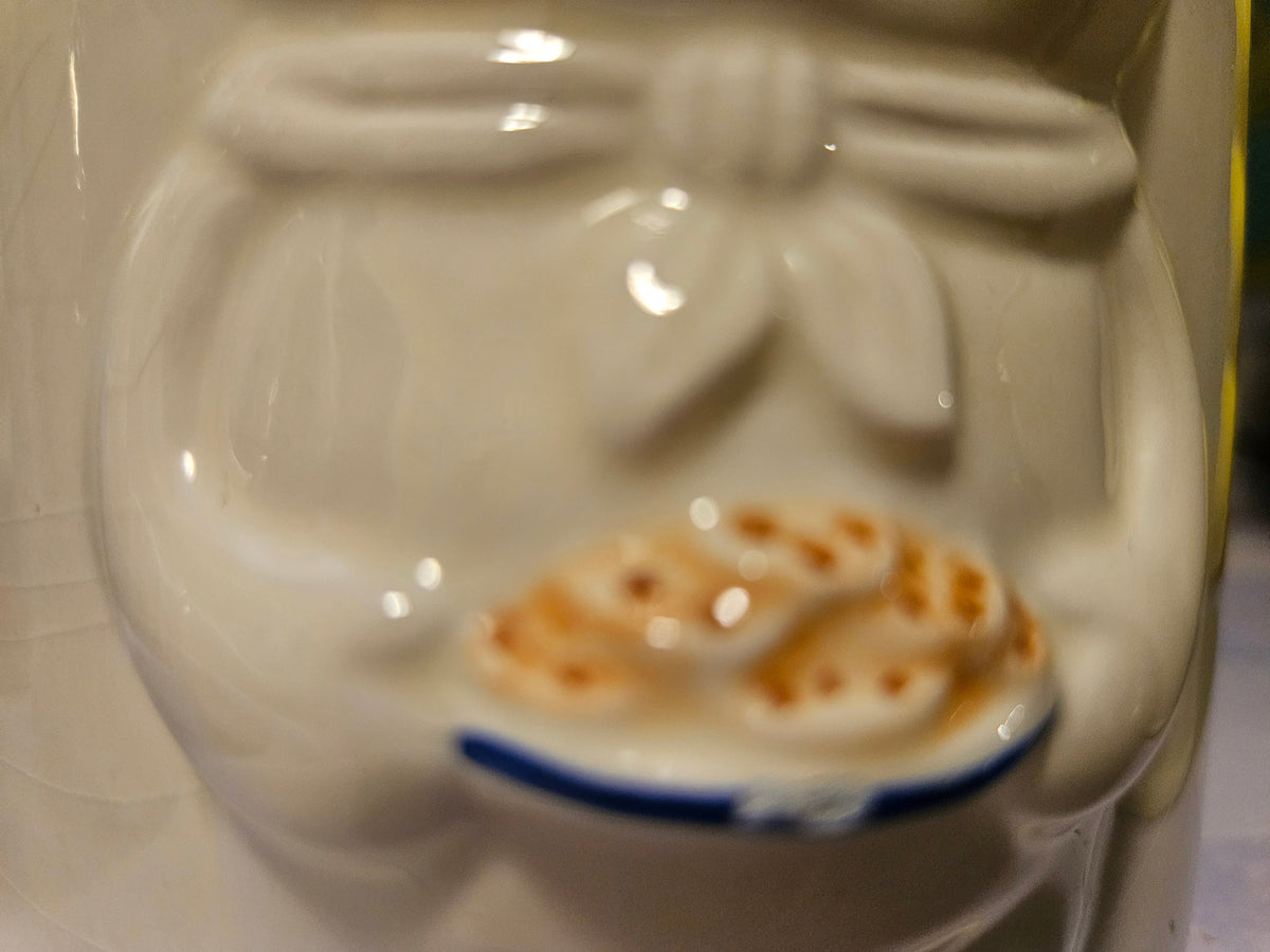 Vintage Pillsbury Doughboy 3D Ceramic Canister Set of 2 — 1998 Pillsbury Co.