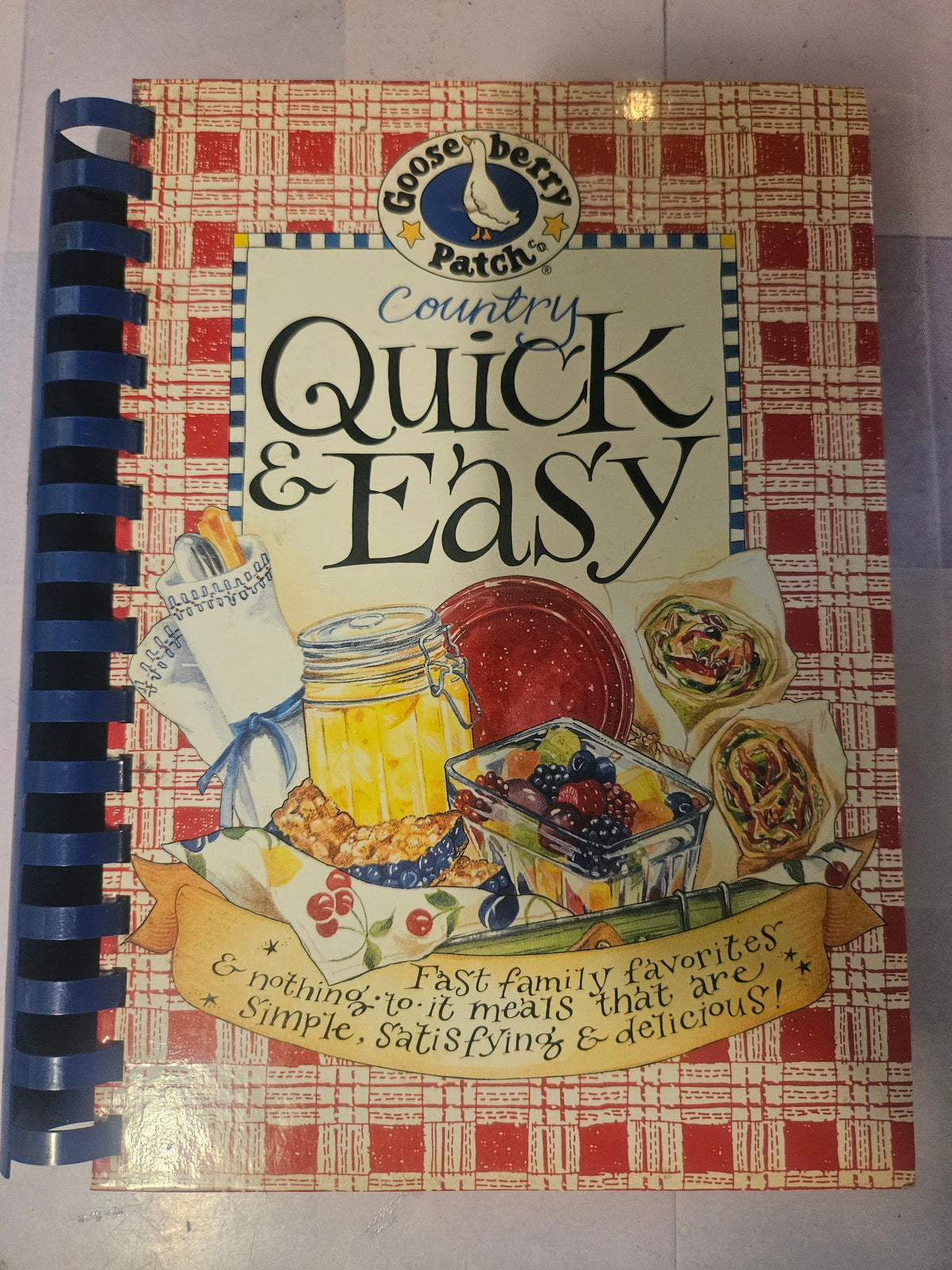 Gooseberry Patch Country Quick & Easy Cookbook — Spiral Bound