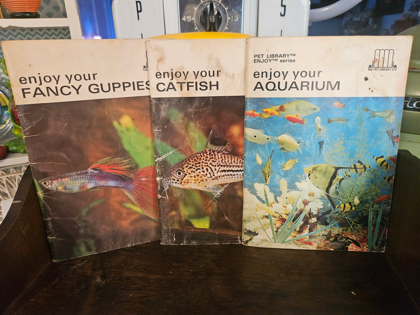 Pet Library “Enjoy Your” Series — Fancy Guppies, Catfish & Aquarium, Set of 3