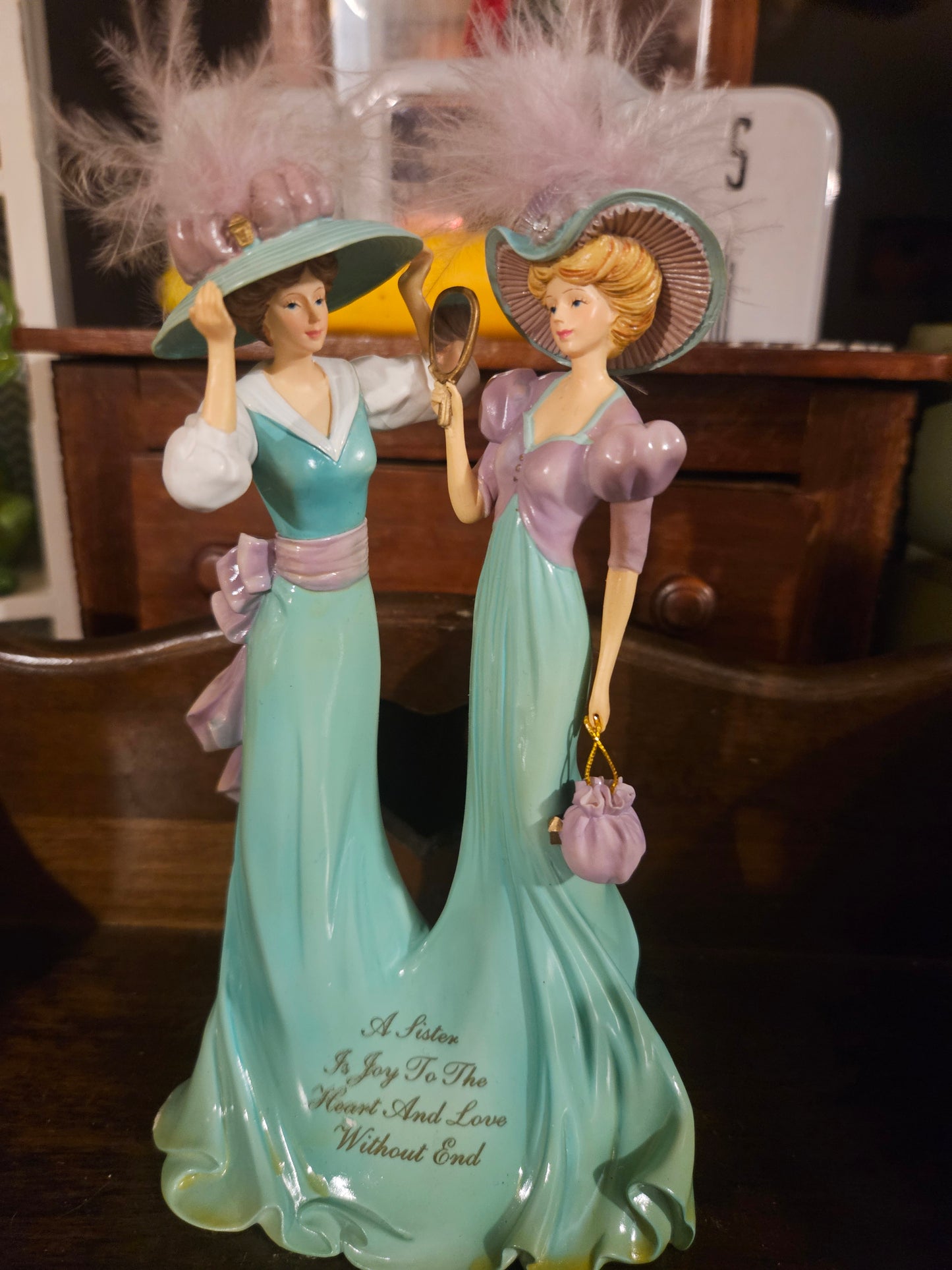 Thomas Kinkade Beloved Sisters Collection Figurine No. 2649A