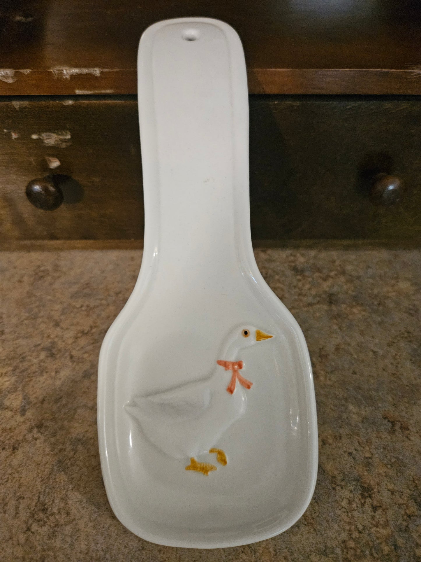 Vintage Country Goose Ceramic Spoon Rest – OT-GIRI, 1980s