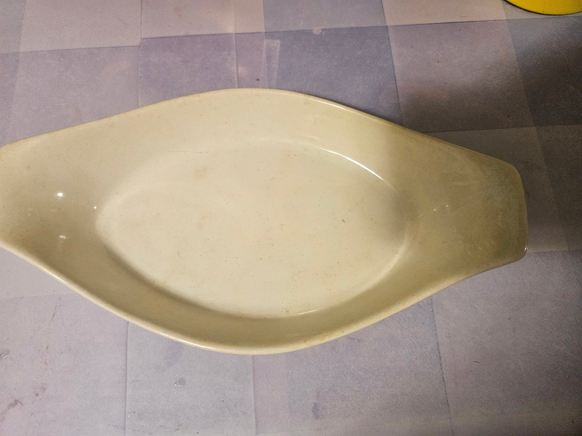 Vintage Sheffield Strawberries 'n Cream Au Gratin Baking Dish — Japan