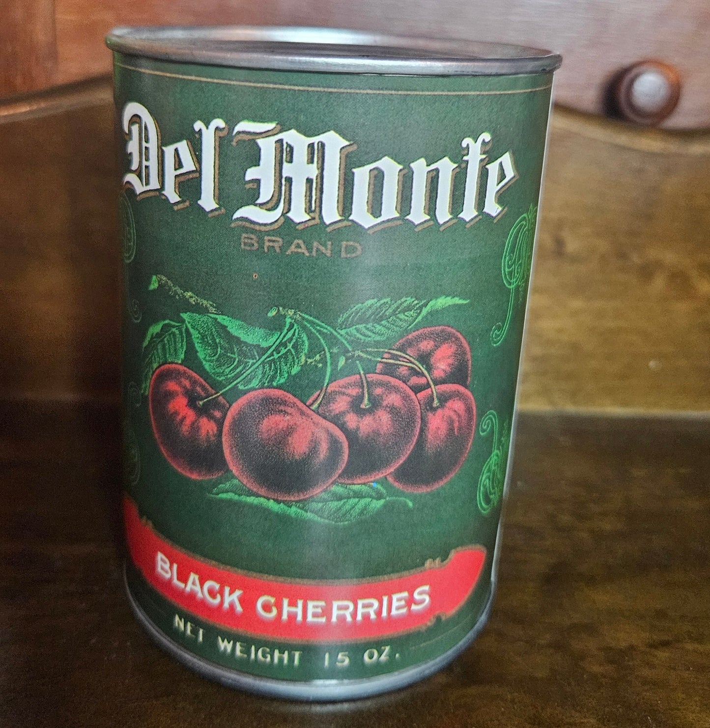 Del Monte Brand Vintage Coin Bank Tin Set – Petite Peas & Black Cherries