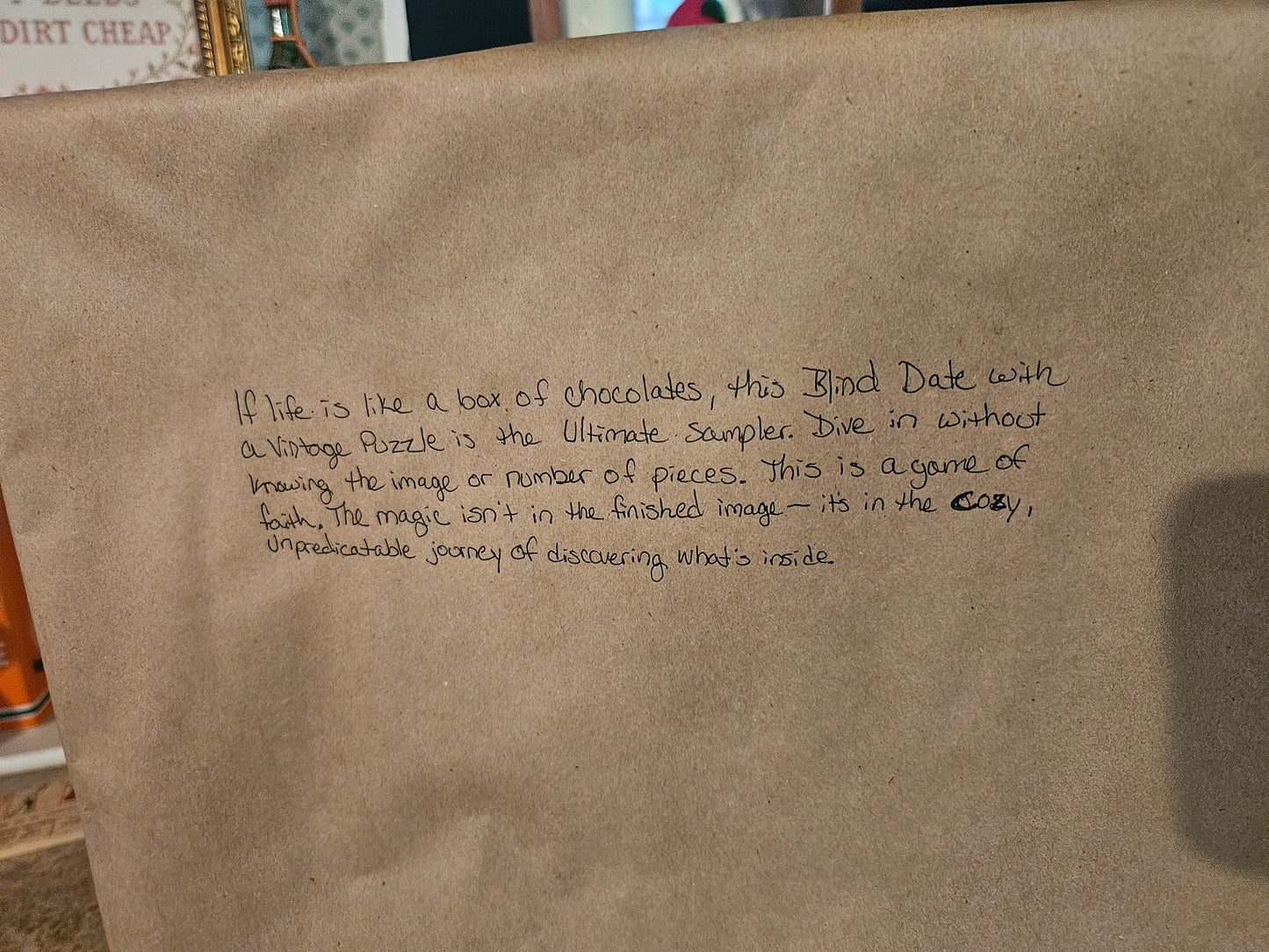Blind Date with a Vintage Puzzle