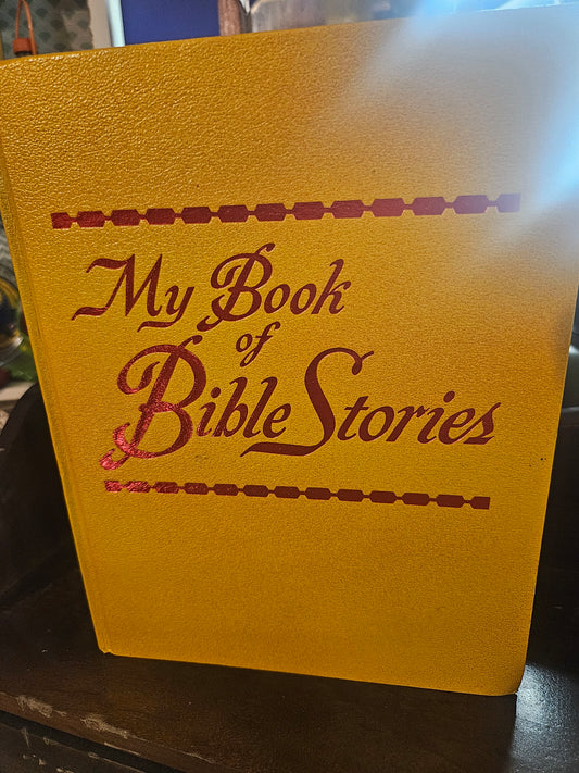 "My Book of Bible Stories" — 1978 Watchtower, Hardcover, Golden Yellow, Great Condition