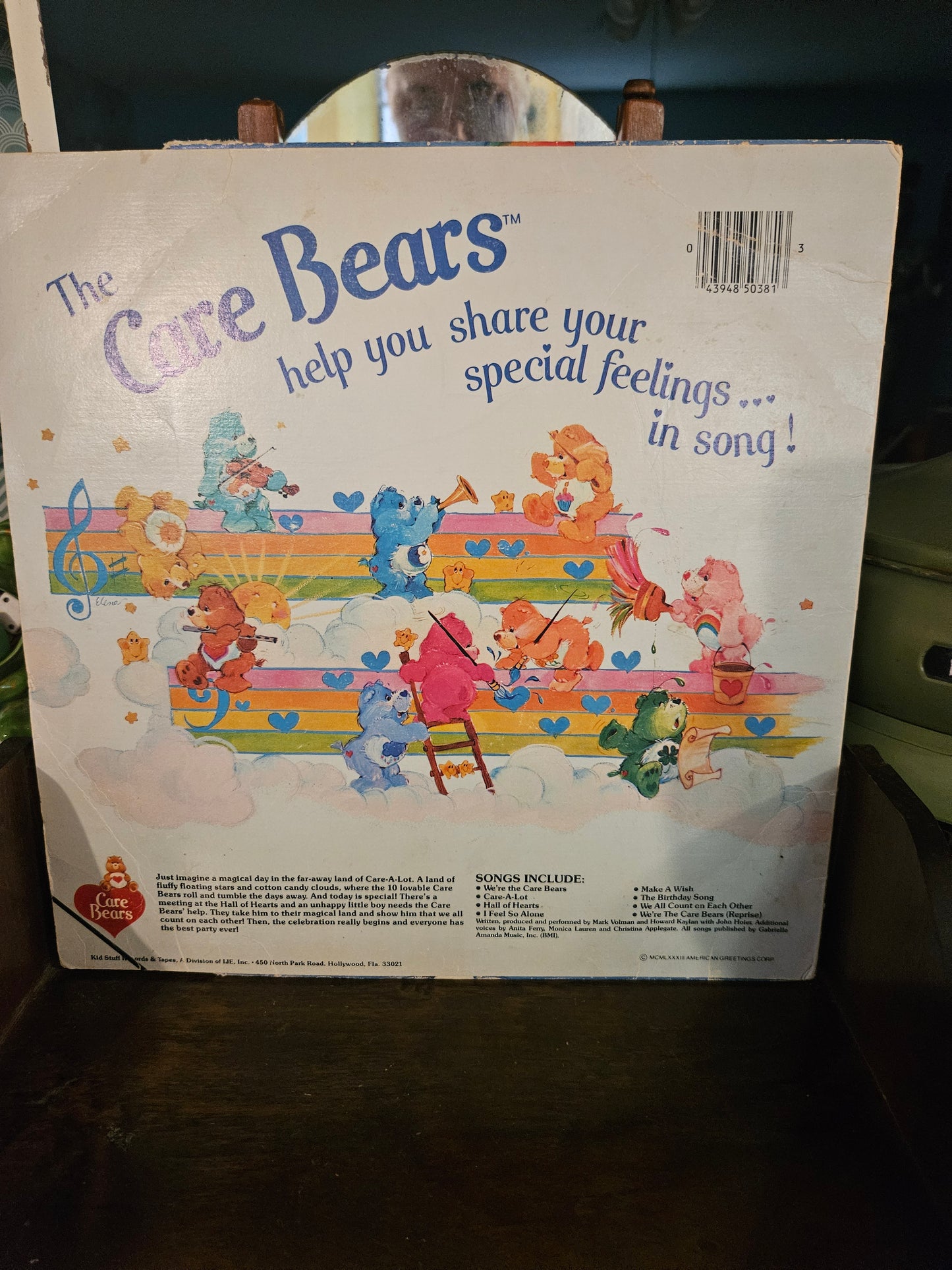 The Care Bears Adventure in Care-a-Lot Vinyl Record LP – 1980s Kids