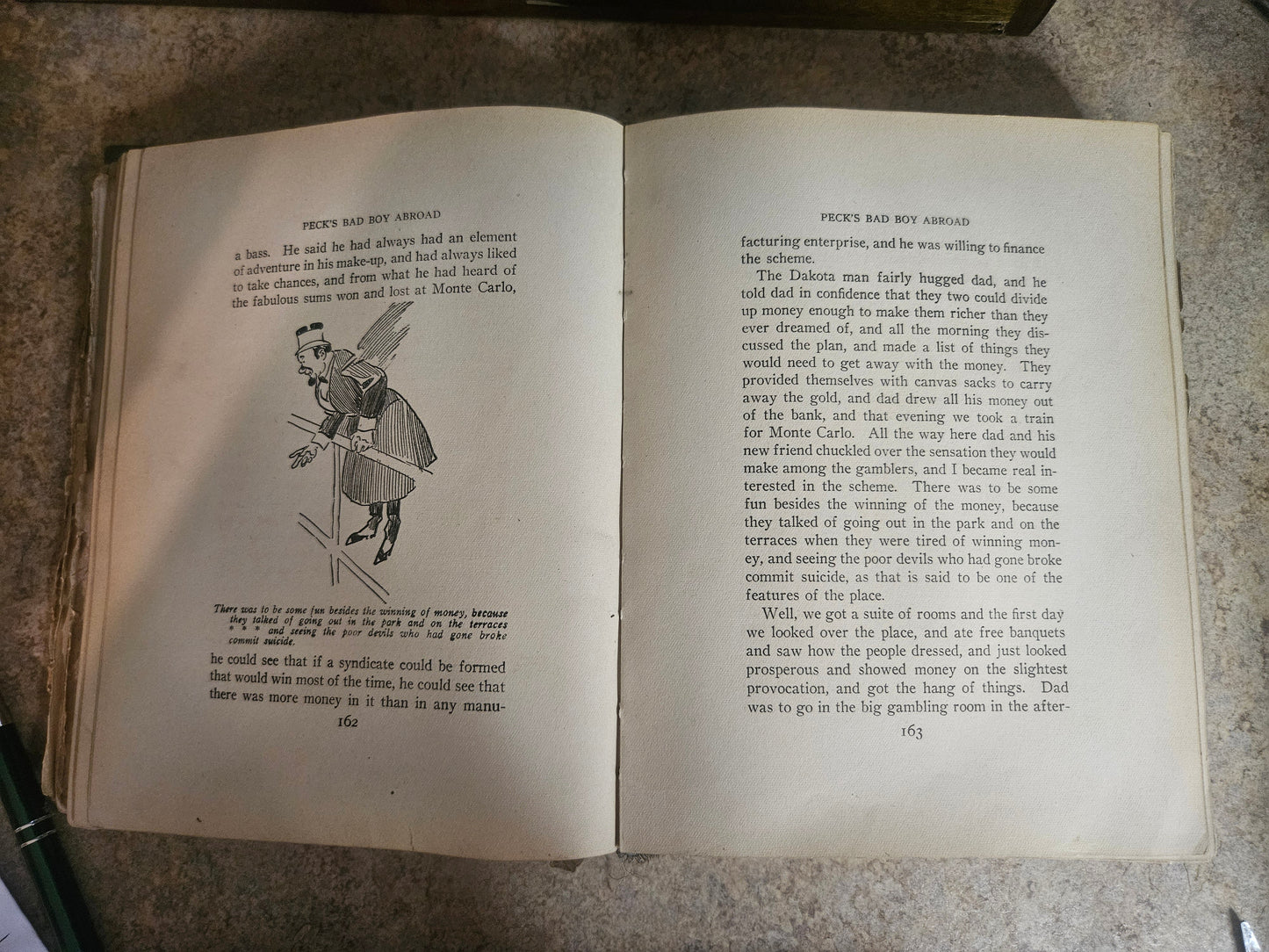 Peck's Bad Boy Abroad by George W. Peck — Antique Hardcover, Early 1900s, Illustrated
