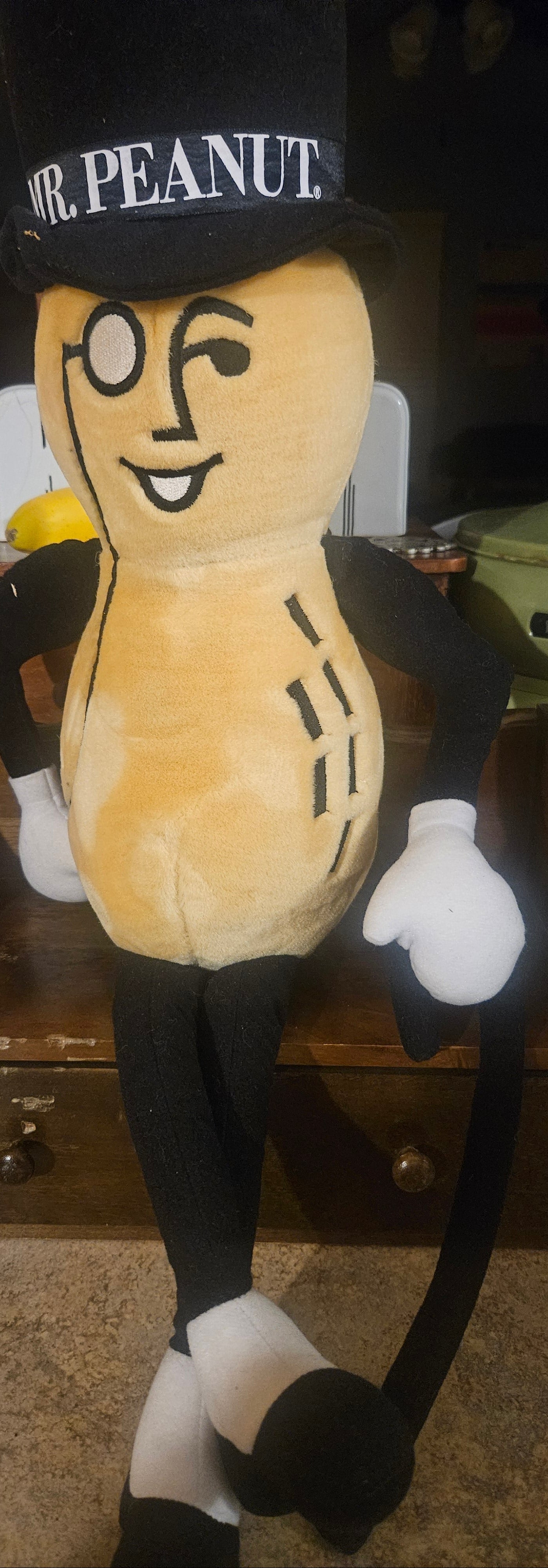 Vintage Mr. Peanut Planters Plush Stuffed Doll 1991