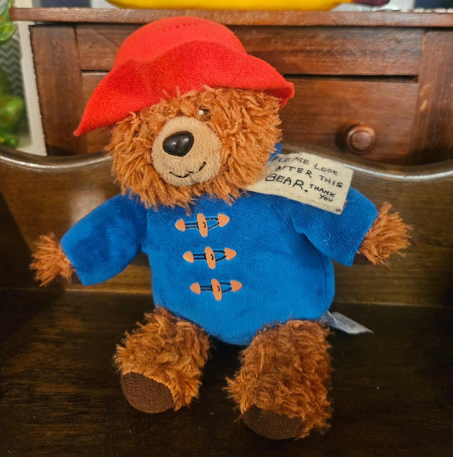 Paddington Bear Plush — 8" with Original "Please Look After This Bear" Tag