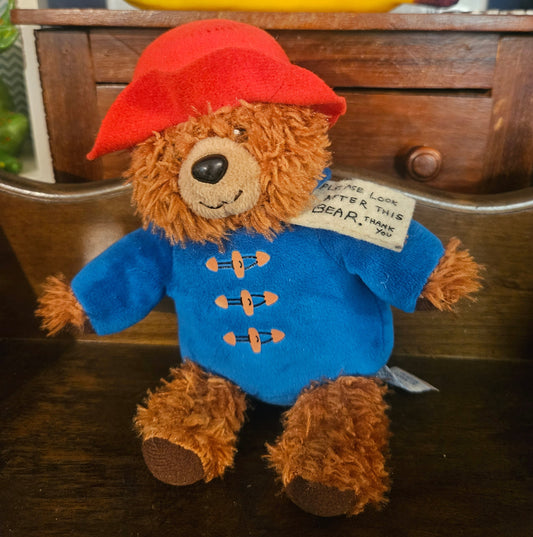 Paddington Bear Plush — 8" with Original "Please Look After This Bear" Tag