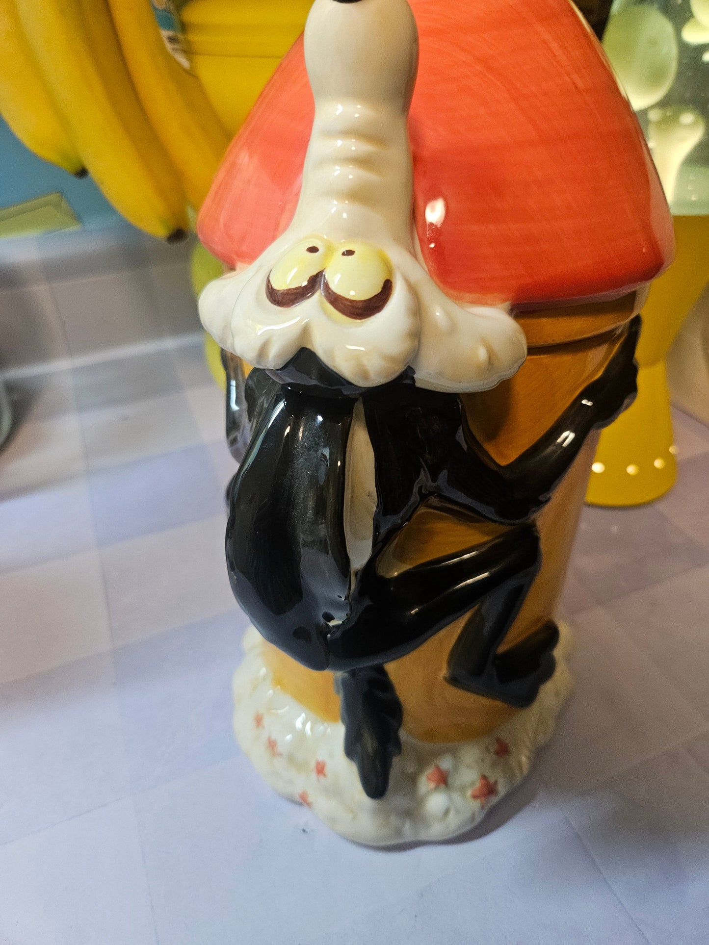 1993 Warner Bros. Wile E. Coyote ACME Rocket Ceramic Cookie Jar