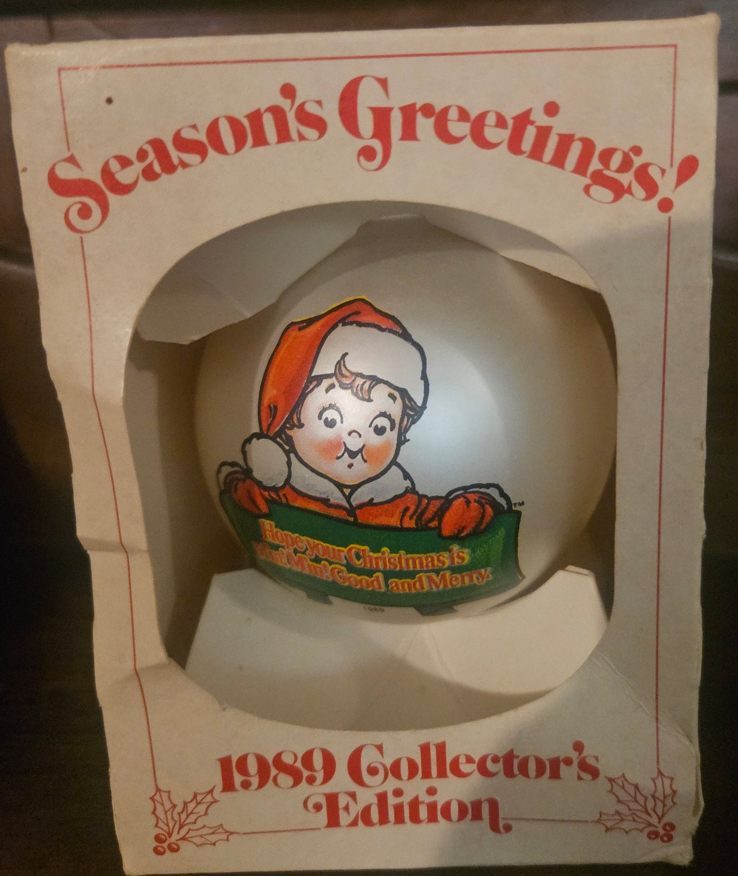 1989 Campbell Kids Christmas Ornament Collector's Edition — Original Box