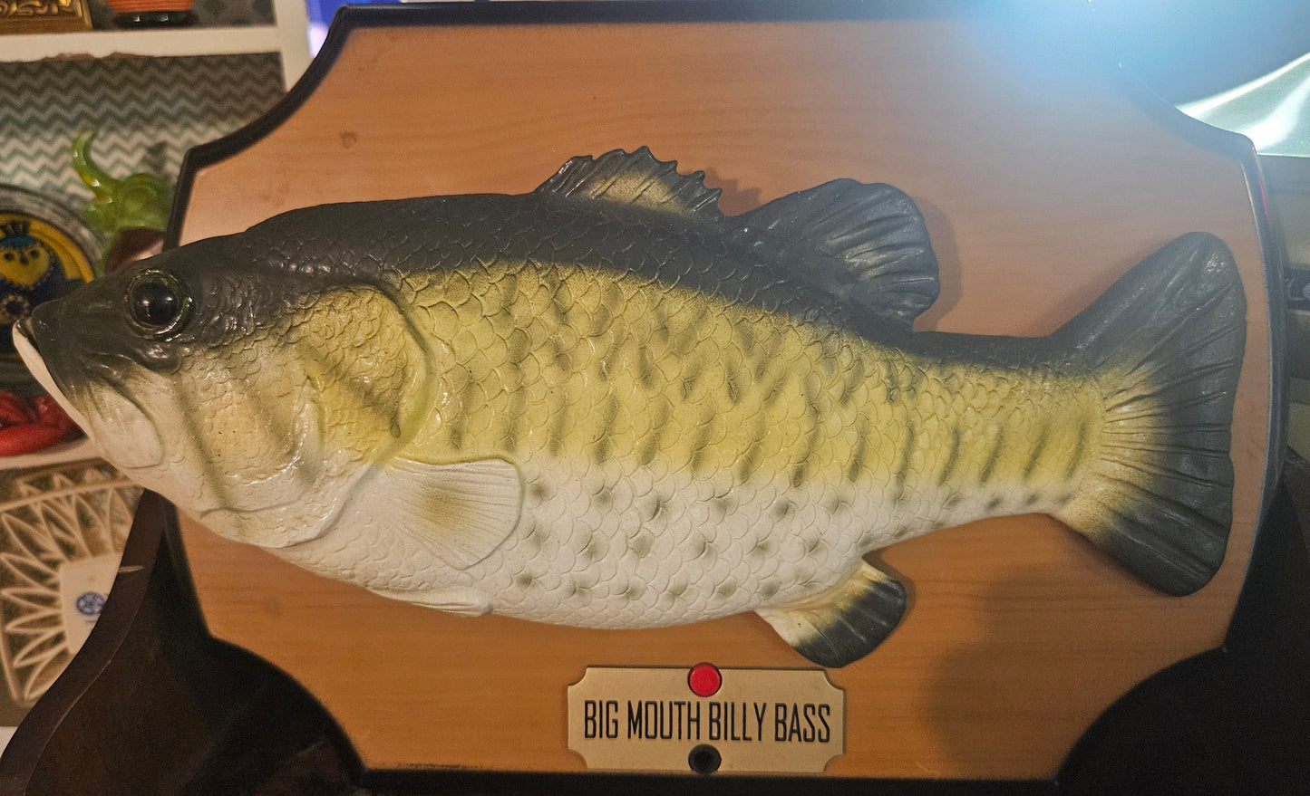 Big Mouth Billy Bass — Vintage Singing Fish Wall Plaque, Motion Activated, Novelty, Untested