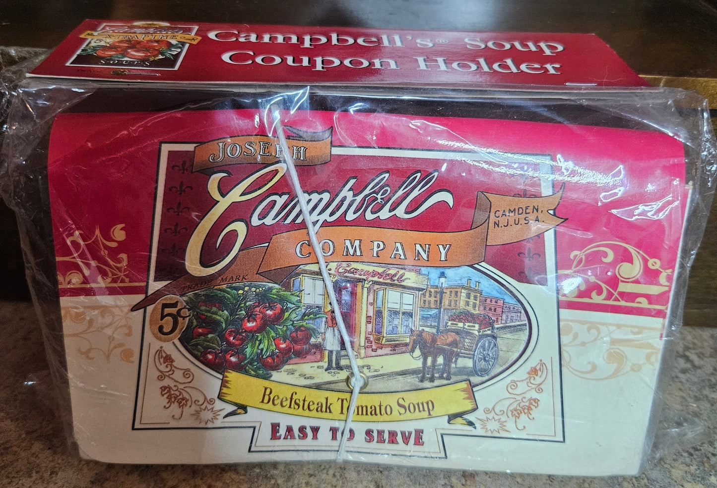 Campbell's Soup Coupon Holder – Unopened in Original Packaging, ©2000, Vintage Label Art