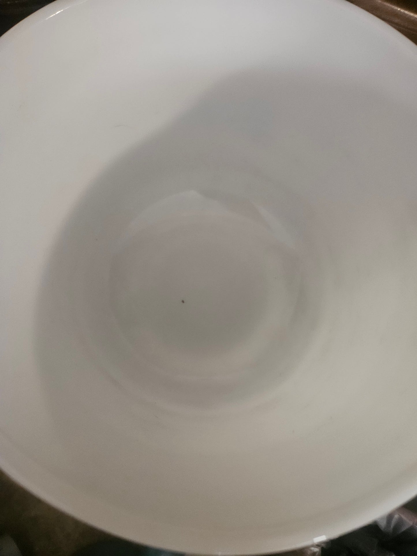 Hamilton Beach Milk Glass Mixing/Drippings Bowl Ribbed White Vintage