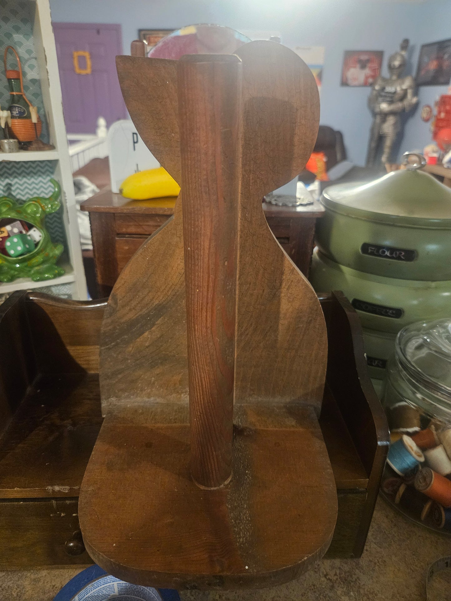 Hand-Painted Sunbonnet Sue Wooden Paper Towel Holder