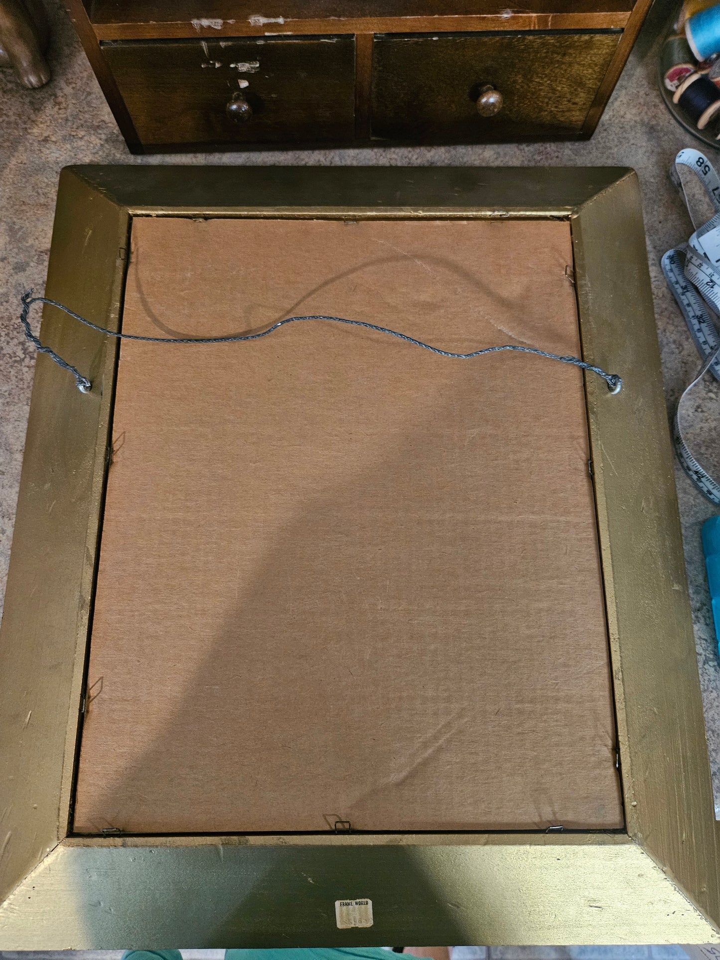 Vintage Ornate Gold Baroque Picture Frame 11x14 Wide Scrollwork