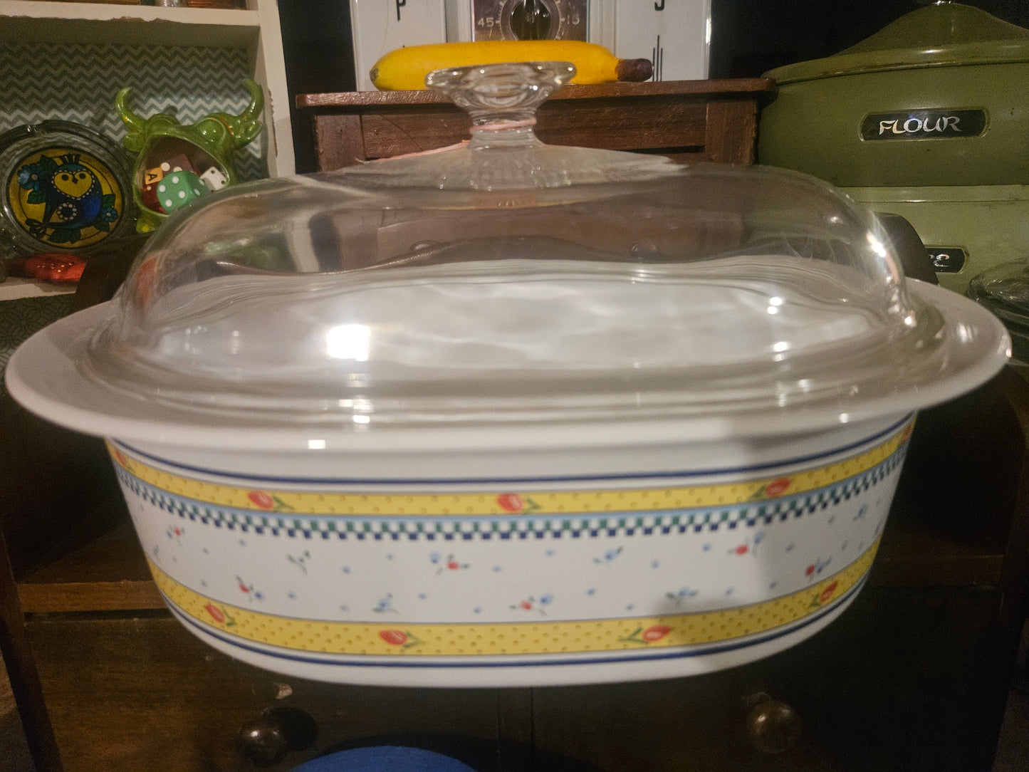 Corning Classic Elegance Covered Casserole Dish with Glass Lid