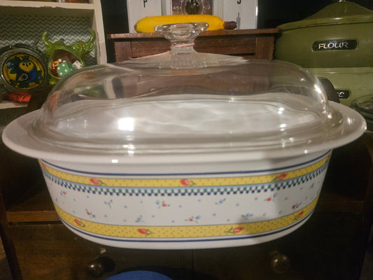 Corning Classic Elegance Covered Casserole Dish with Glass Lid