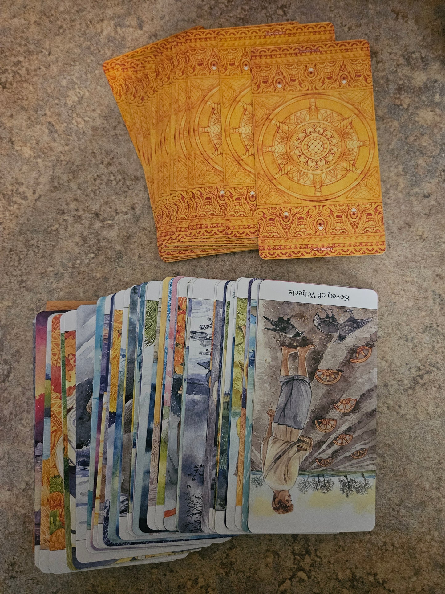 Tarot of the Golden Wheel by Mila Losenko – 78-Card Deck (Cards Only)