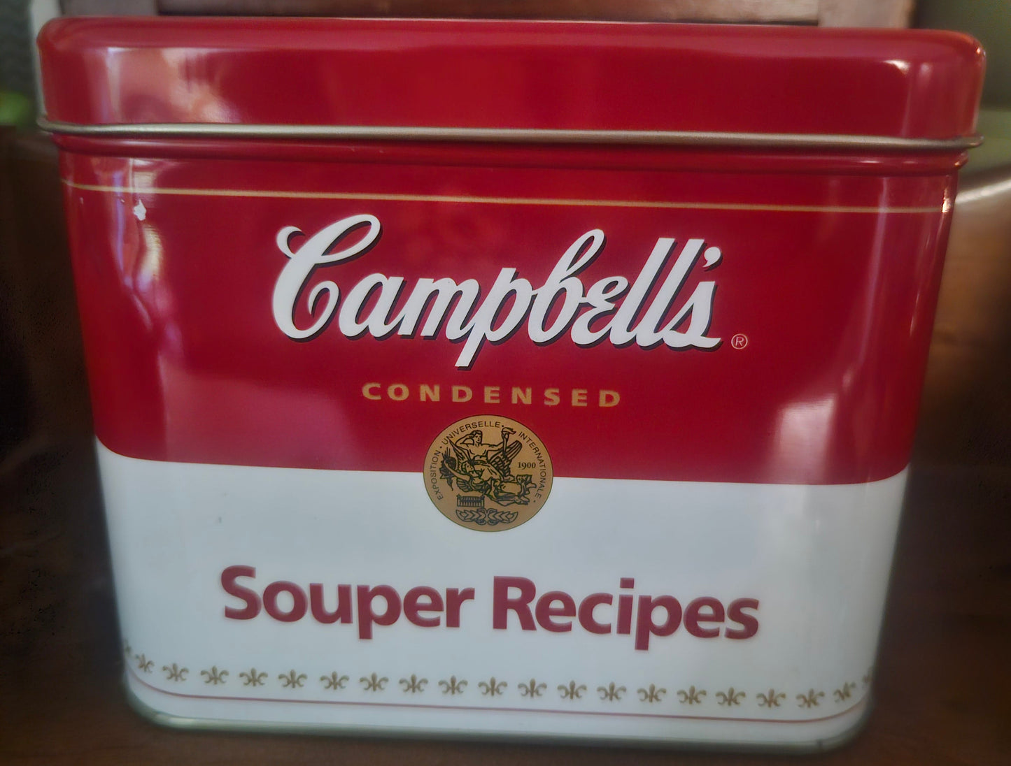 Vintage Campbell's Souper Recipes Tin Recipe Box with Cookbook Collection